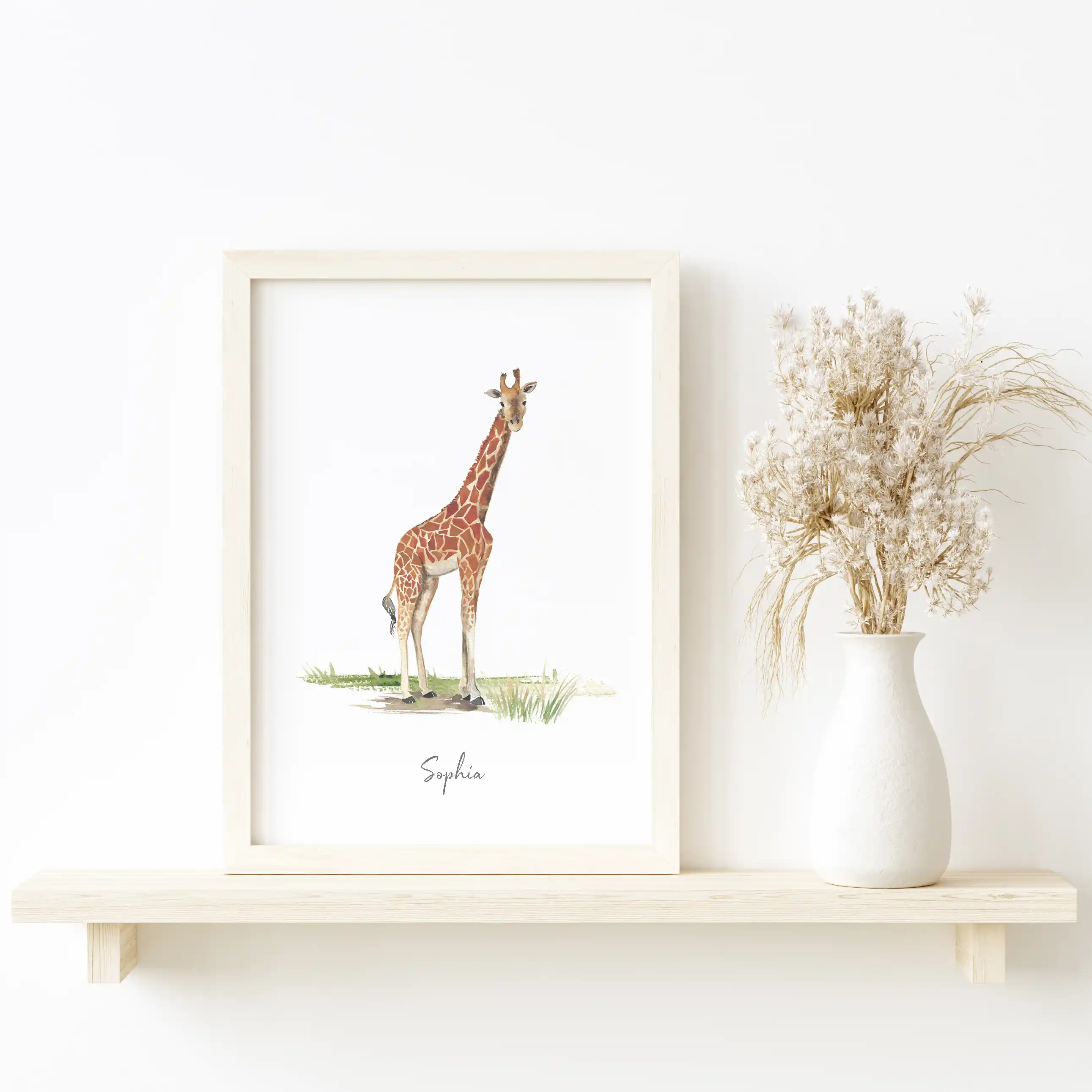 giraffe-handpainted-watercolour-print