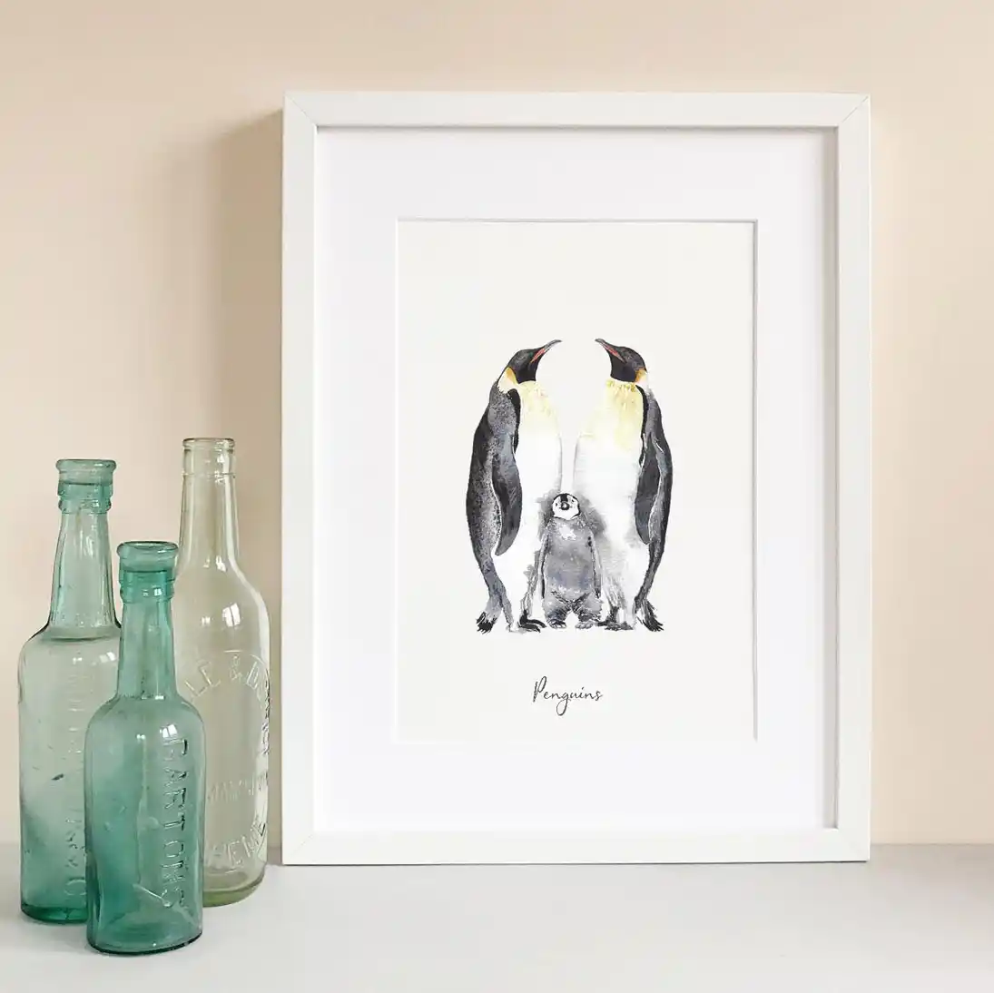 penguins-emperor-handpainted-art-family