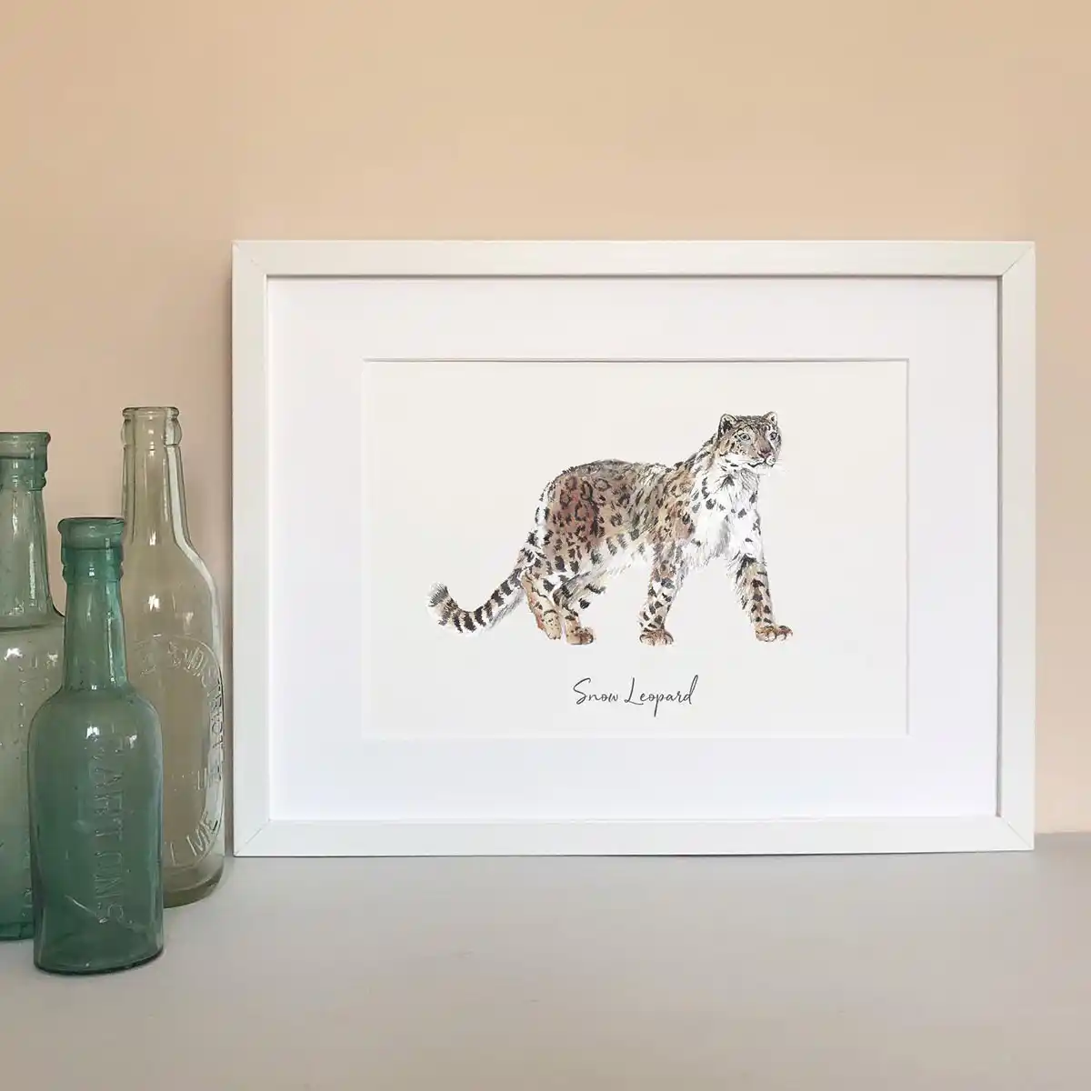 snowleopard-handpainted-illustration-art