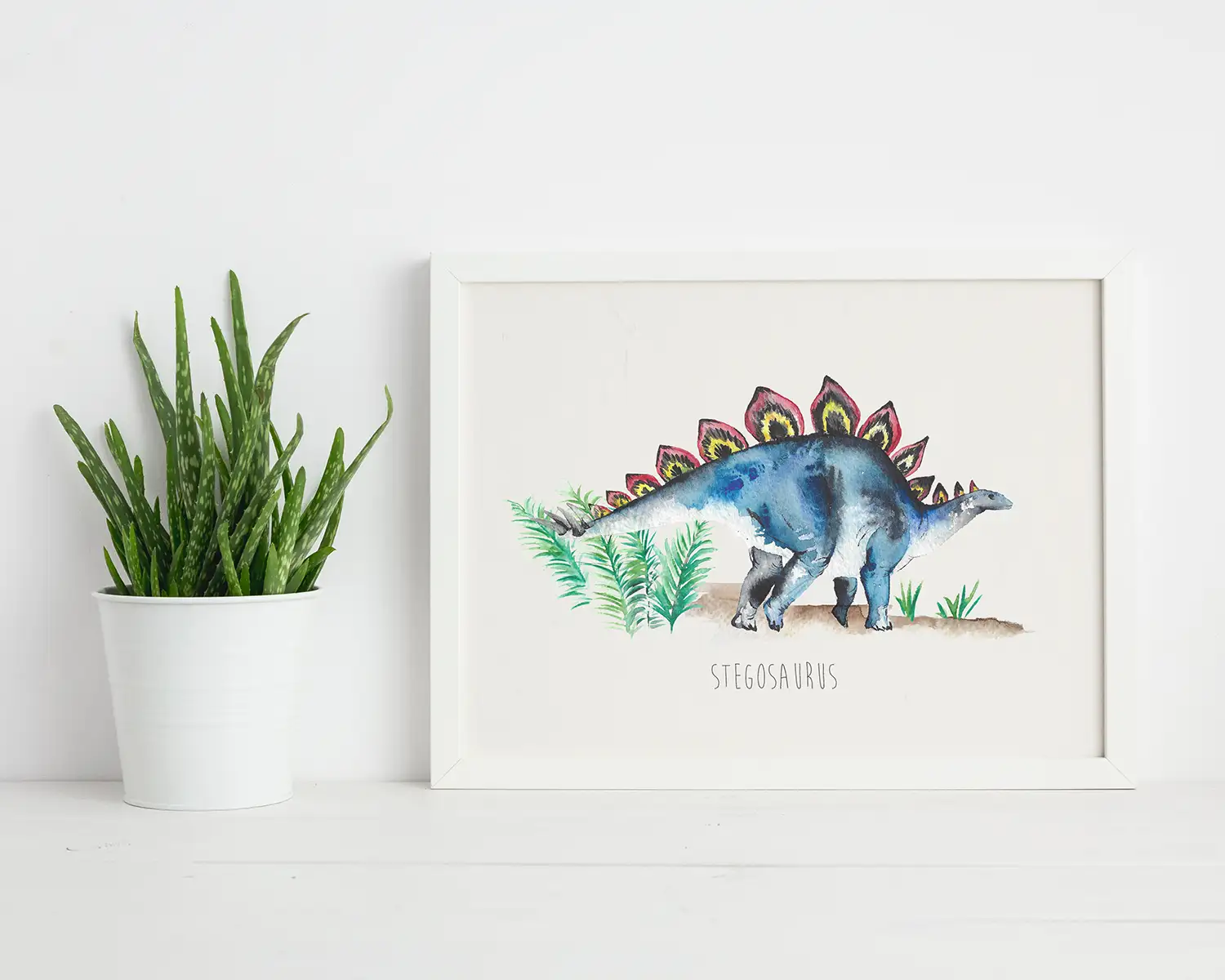 Stegosaurus Art Print