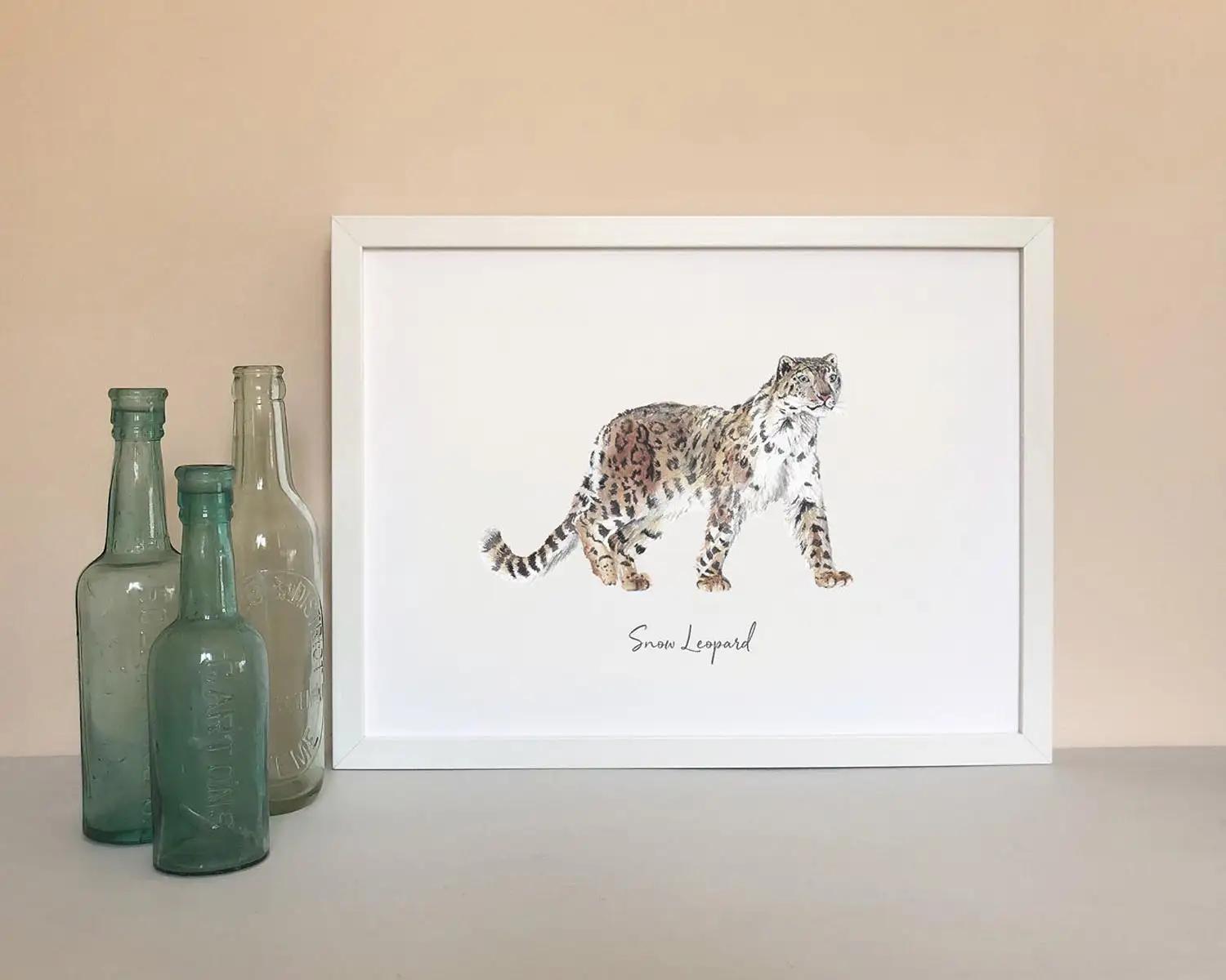 Snow Leopard Art Print