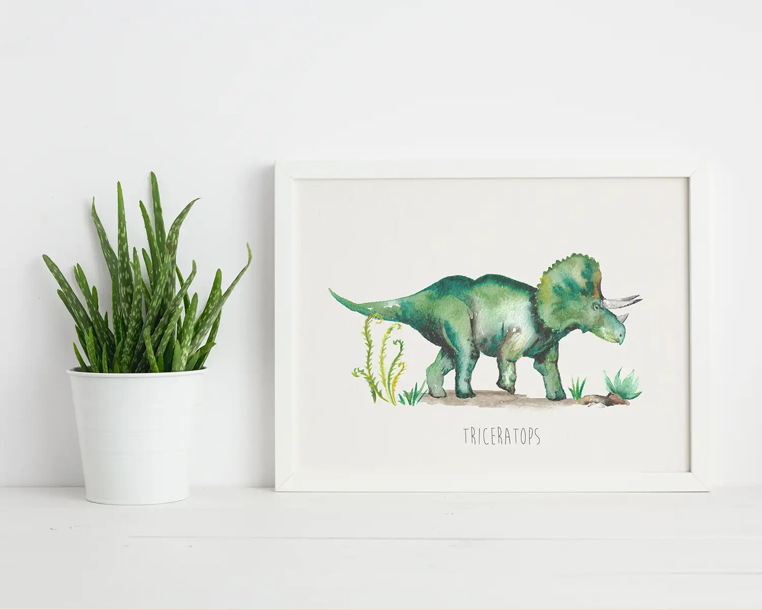 Triceratops Art Print