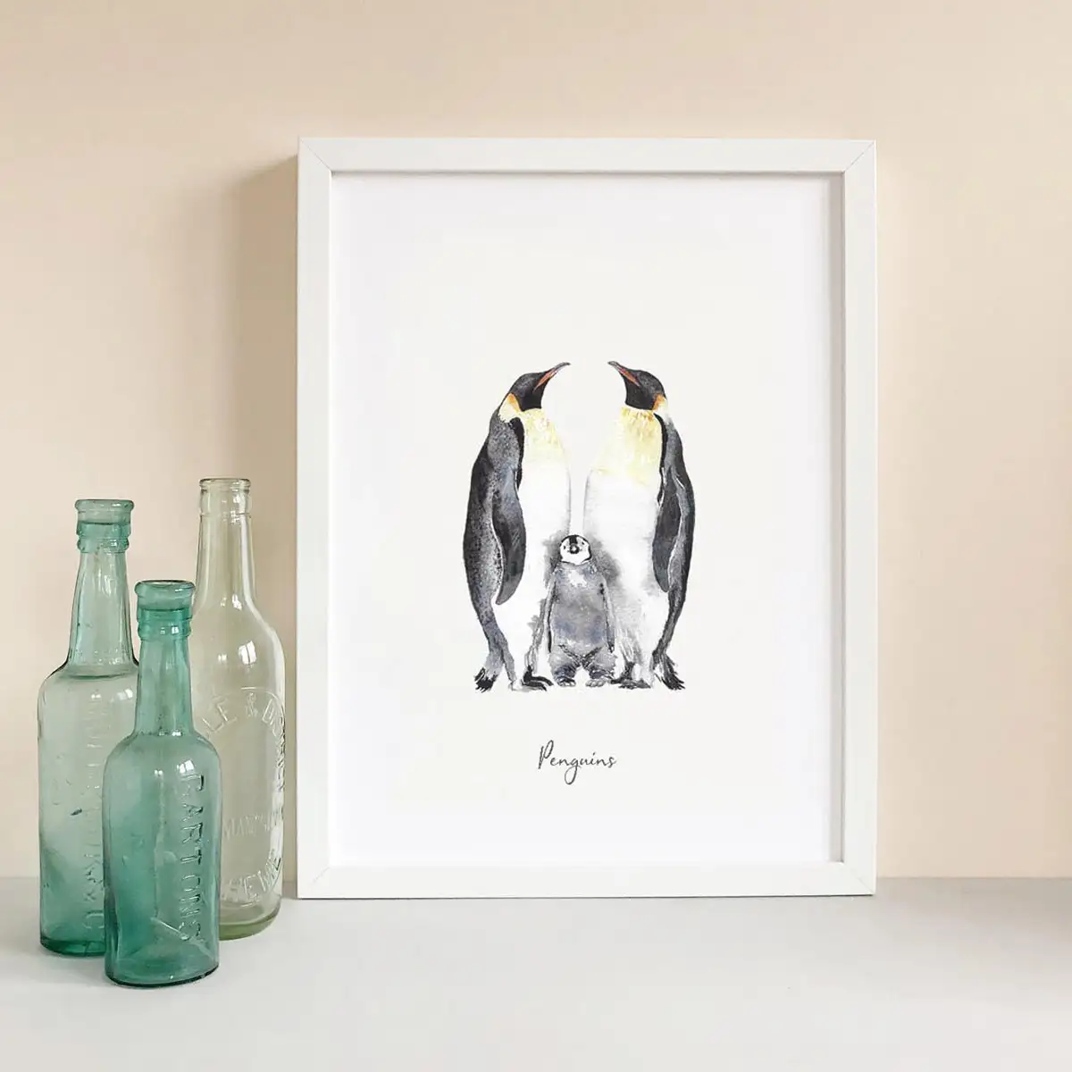 penguins-emperor-handpainted-art-family