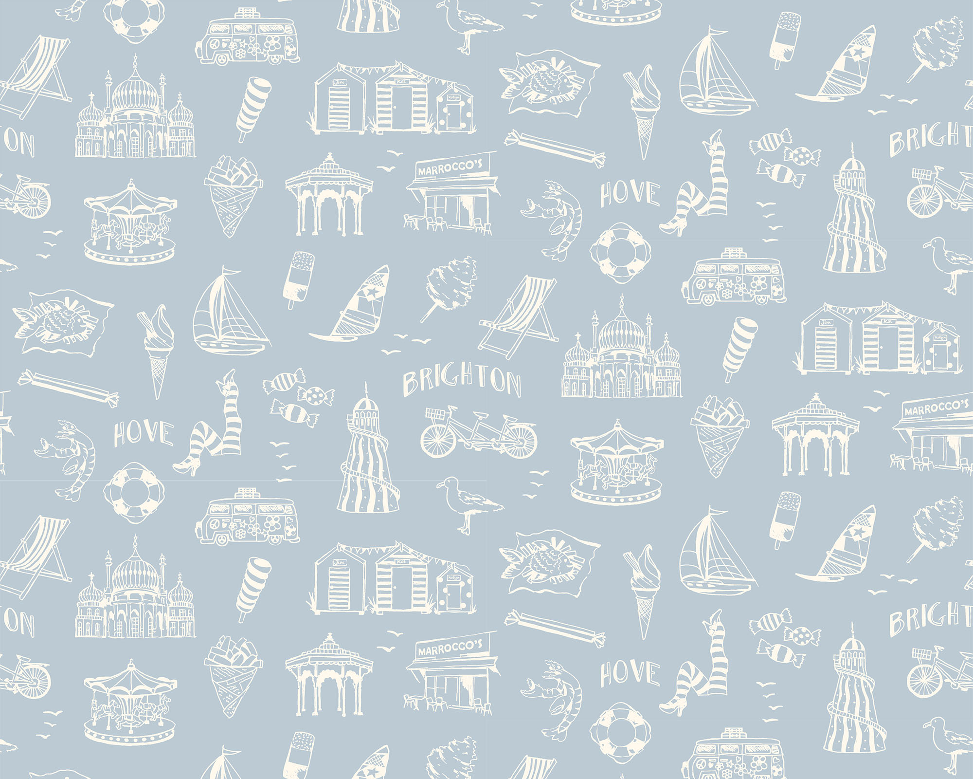 Brighton Fabric - Powder Blue