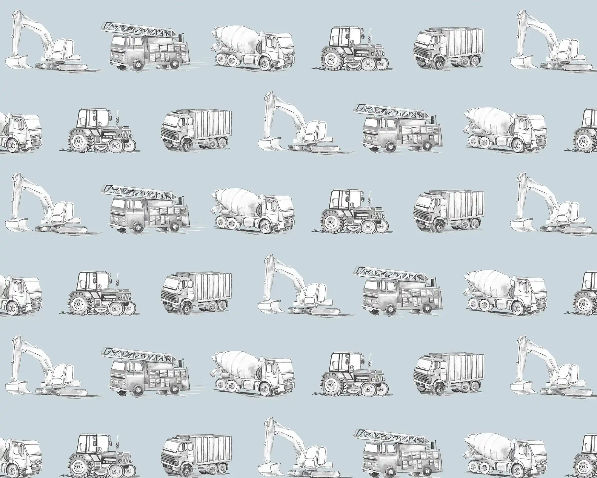 Transport Wallpaper in Blue