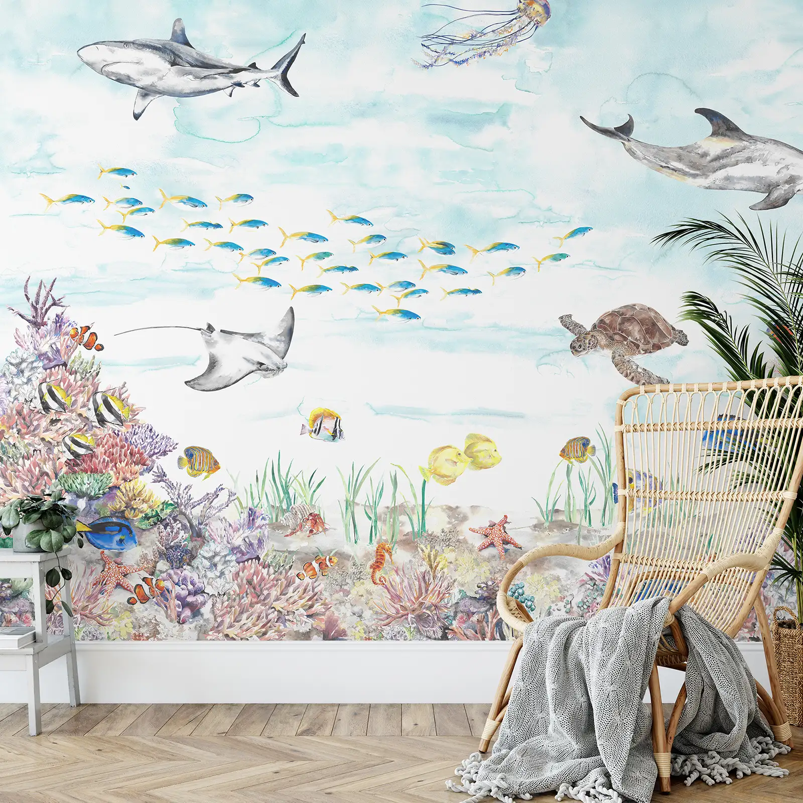 Coral Reef Mural Wallpaper