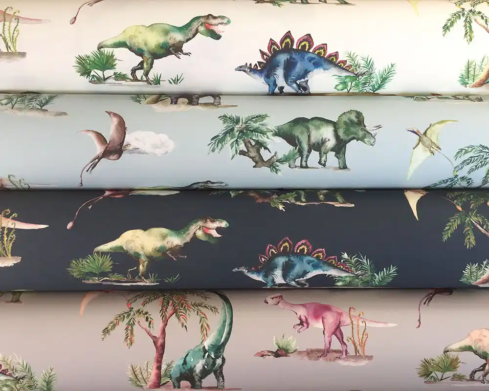 Dinosaurs Wallpaper in Ivory1