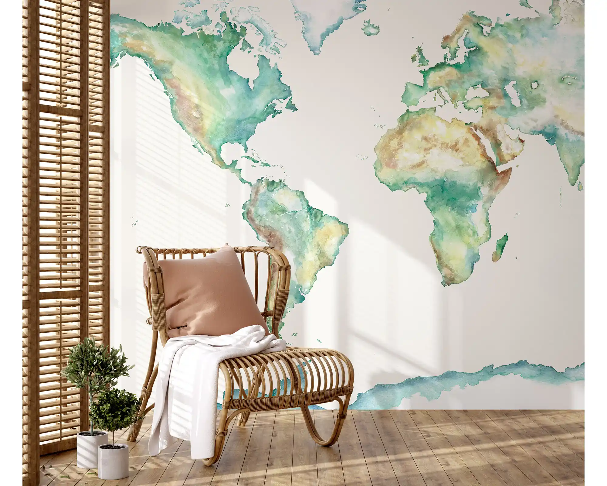 World Map Mural Wallpaper5