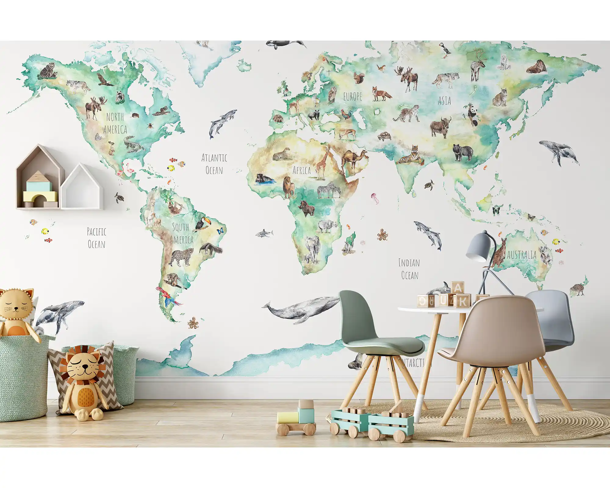 World Map Mural Wallpaper4
