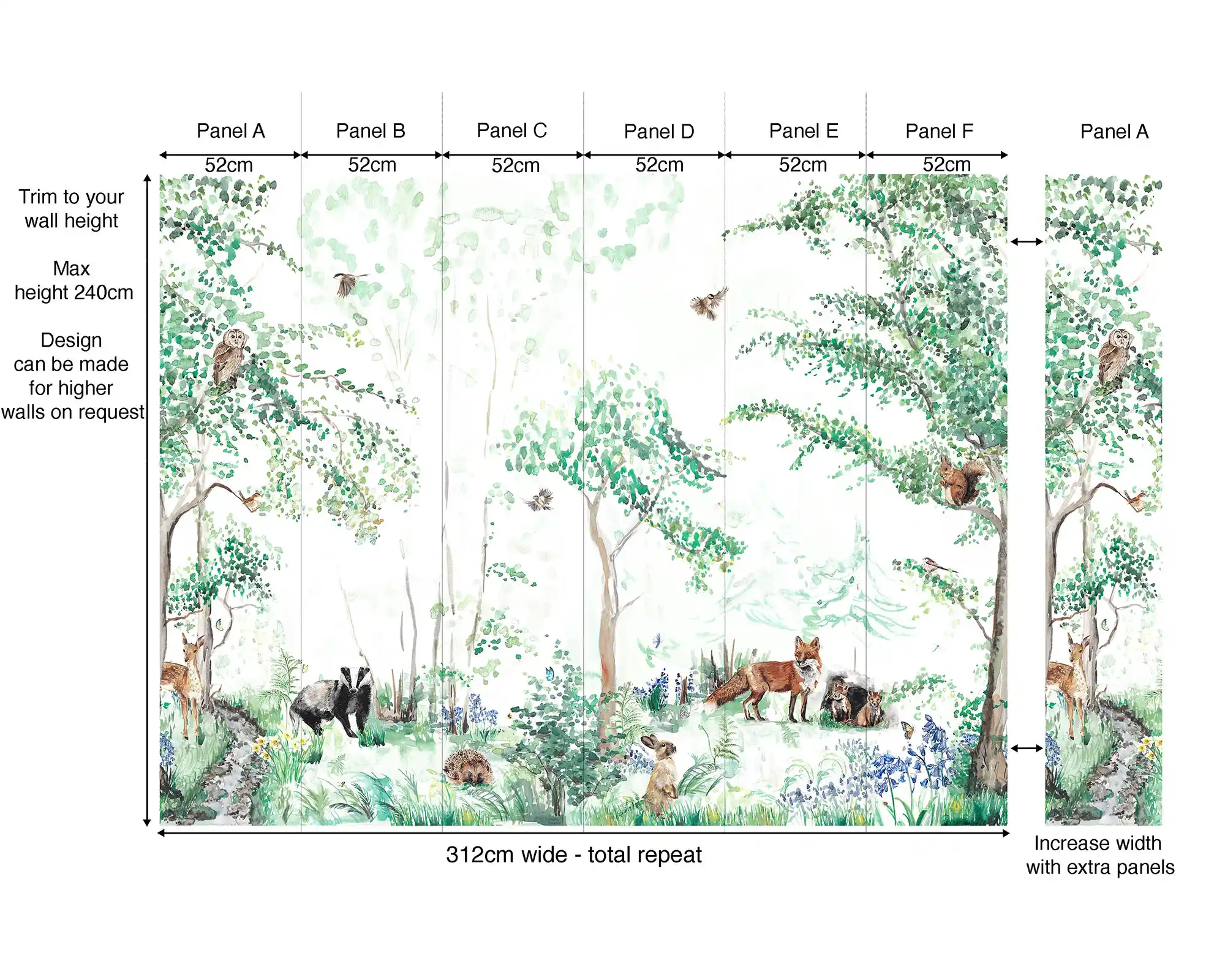 Woodland Mural Wallpaper3