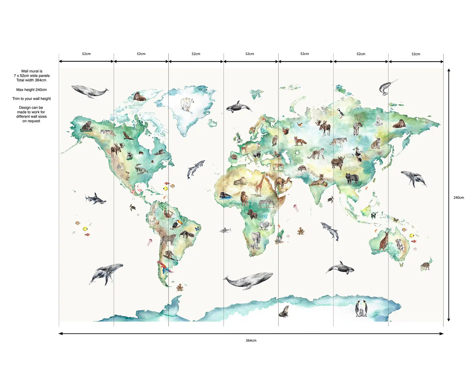 World Map Mural Wallpaper2