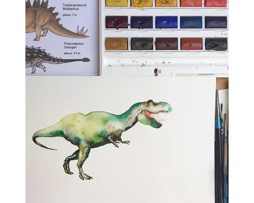 Dinosaurs Wallpaper in Grey9