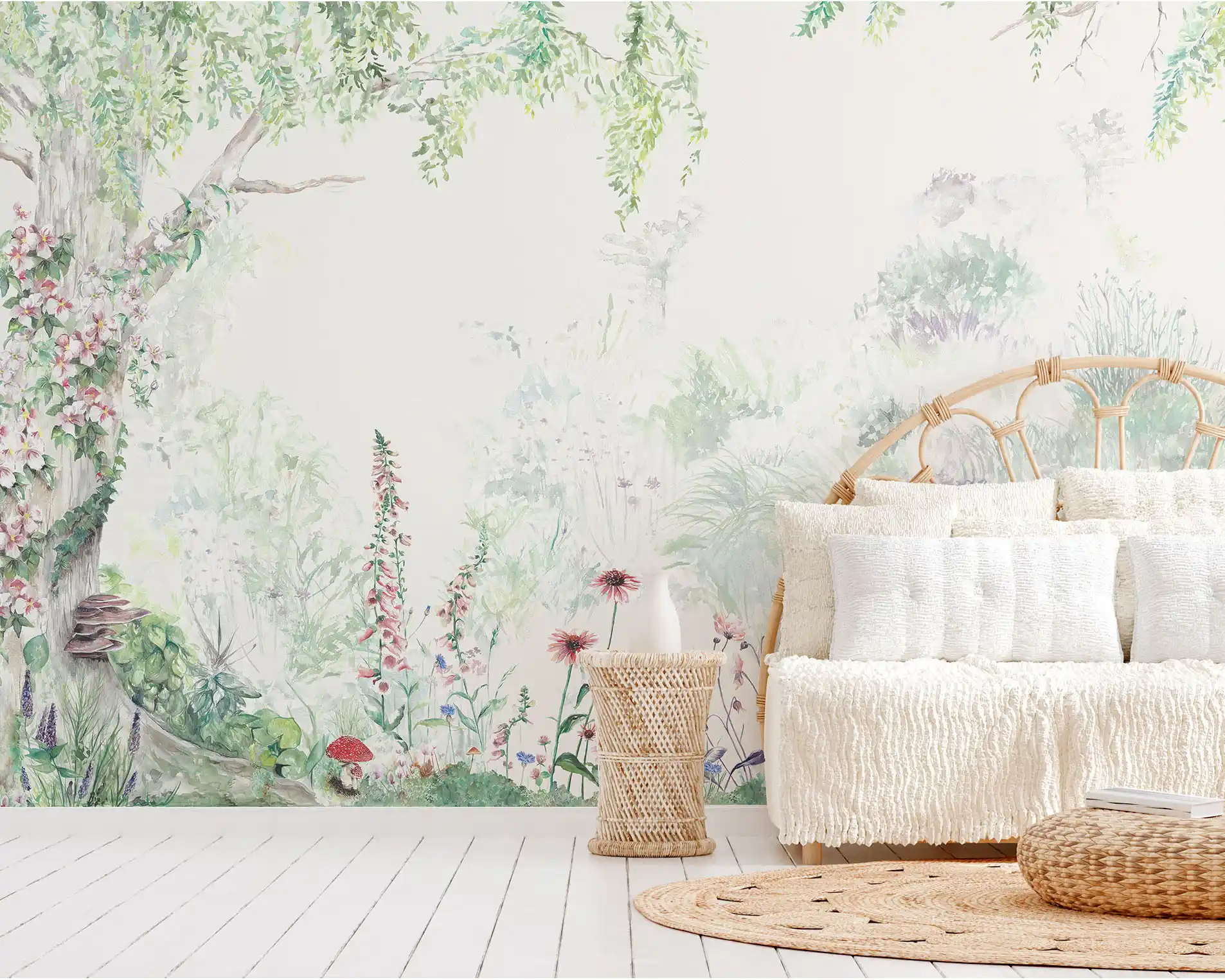 Flower Forest Mural Wallpaper