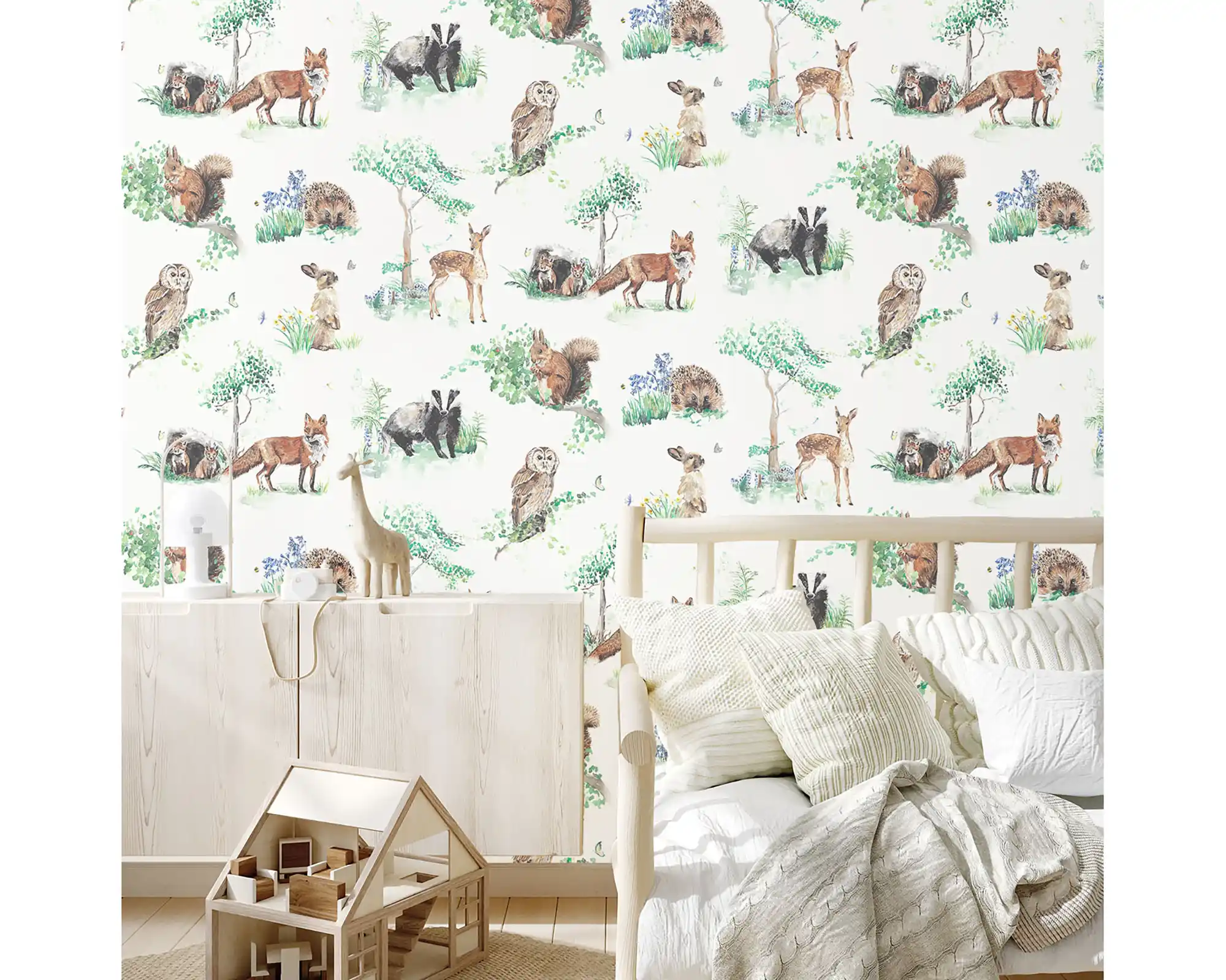 Woodland Animals Wallpaper