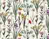 Flowerpress Fabric - Raspberry