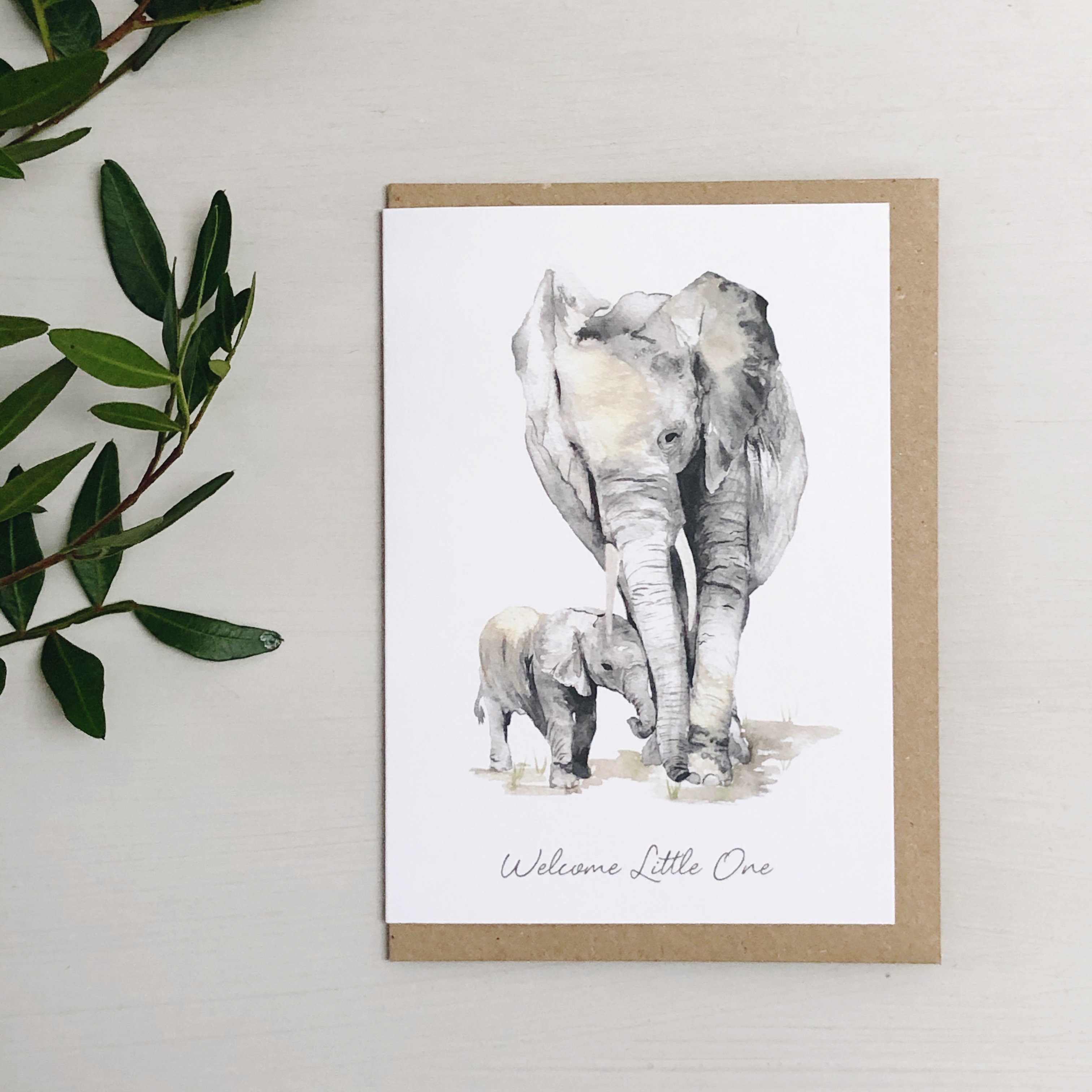 New Baby Elephants Card