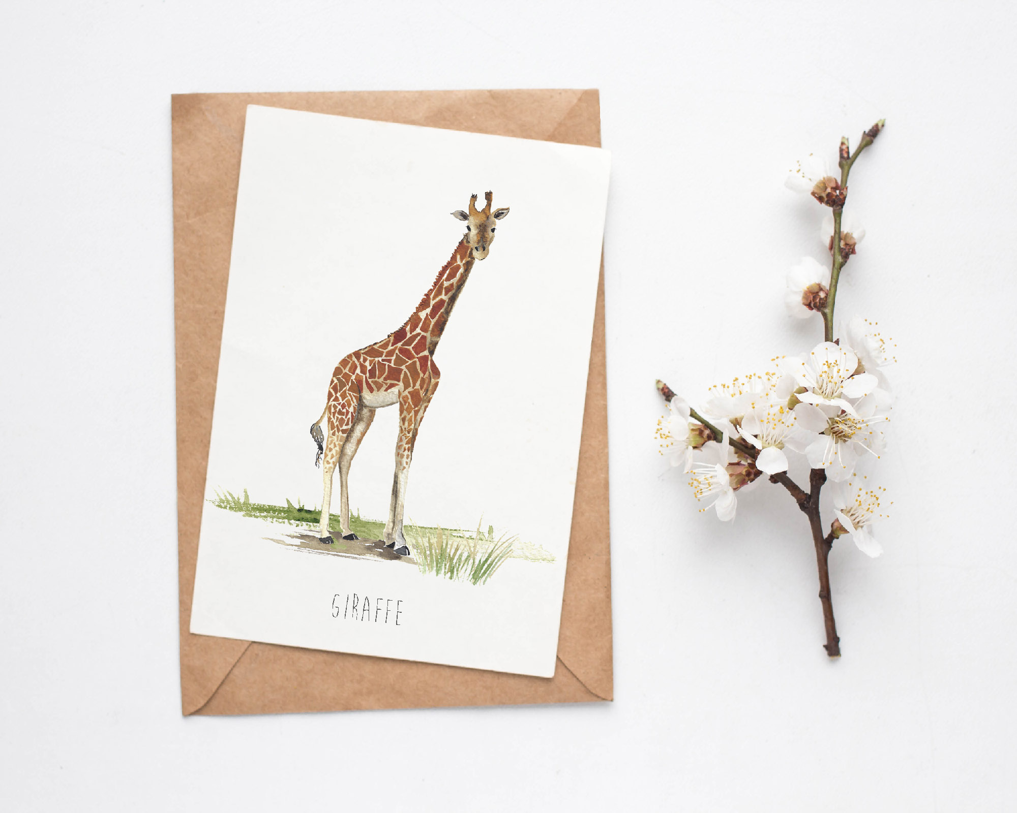 Giraffe Card