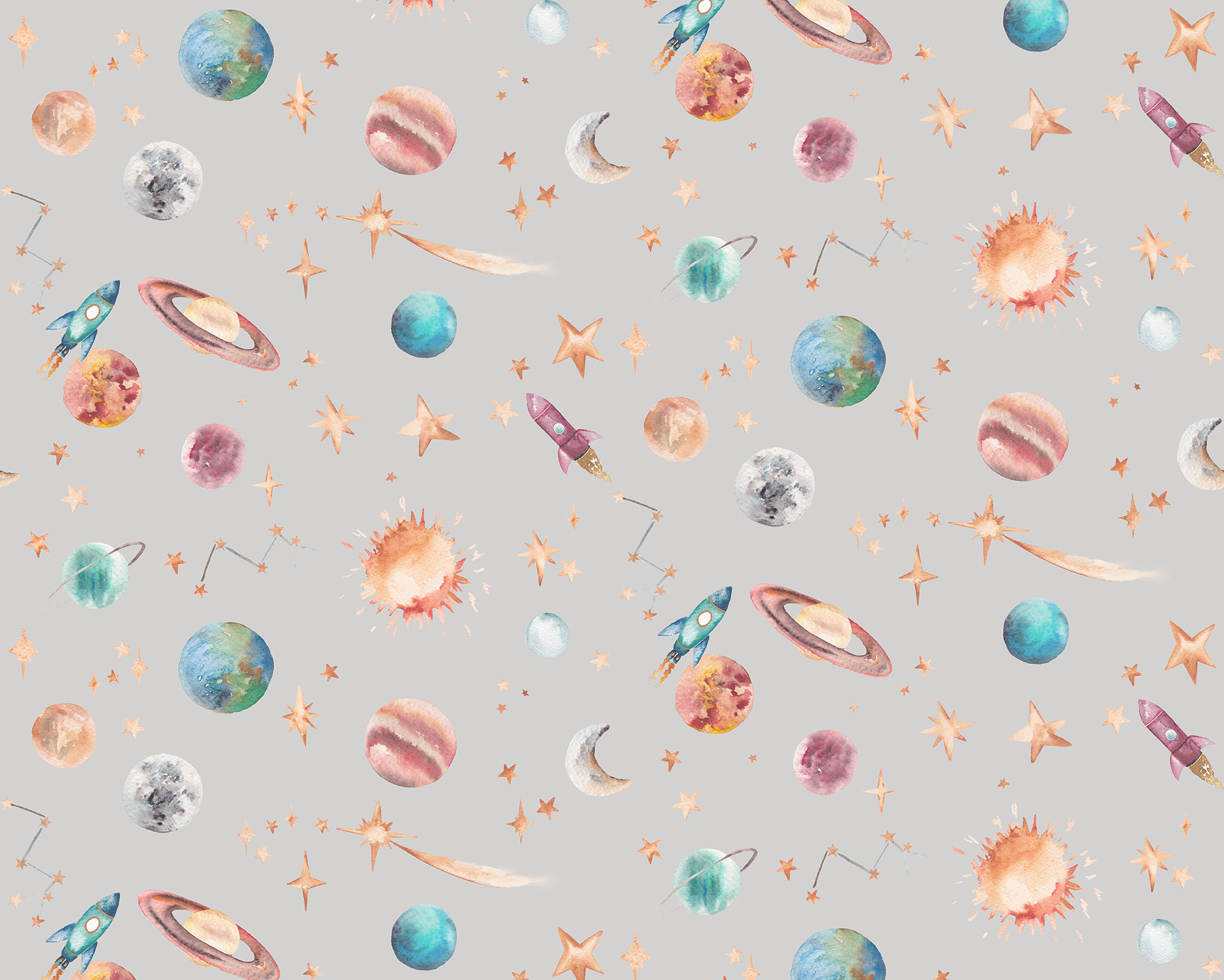 Planets Fabric