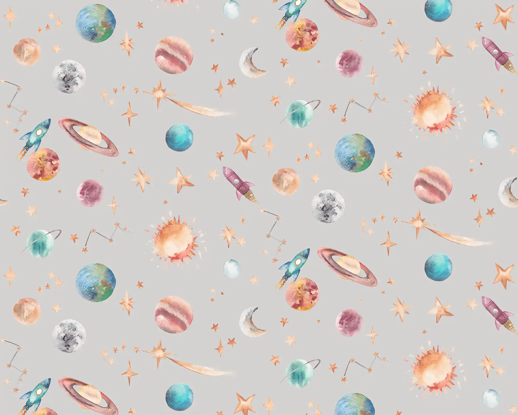 Planets Fabric