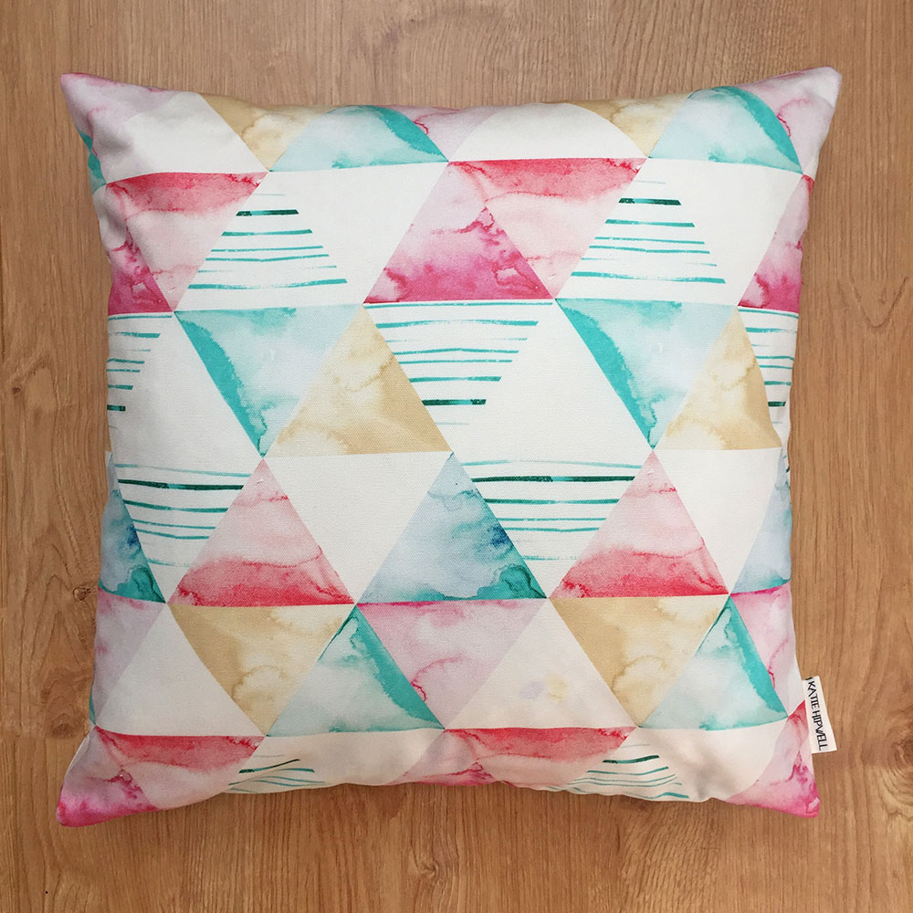 Shapes Aqua Cushion