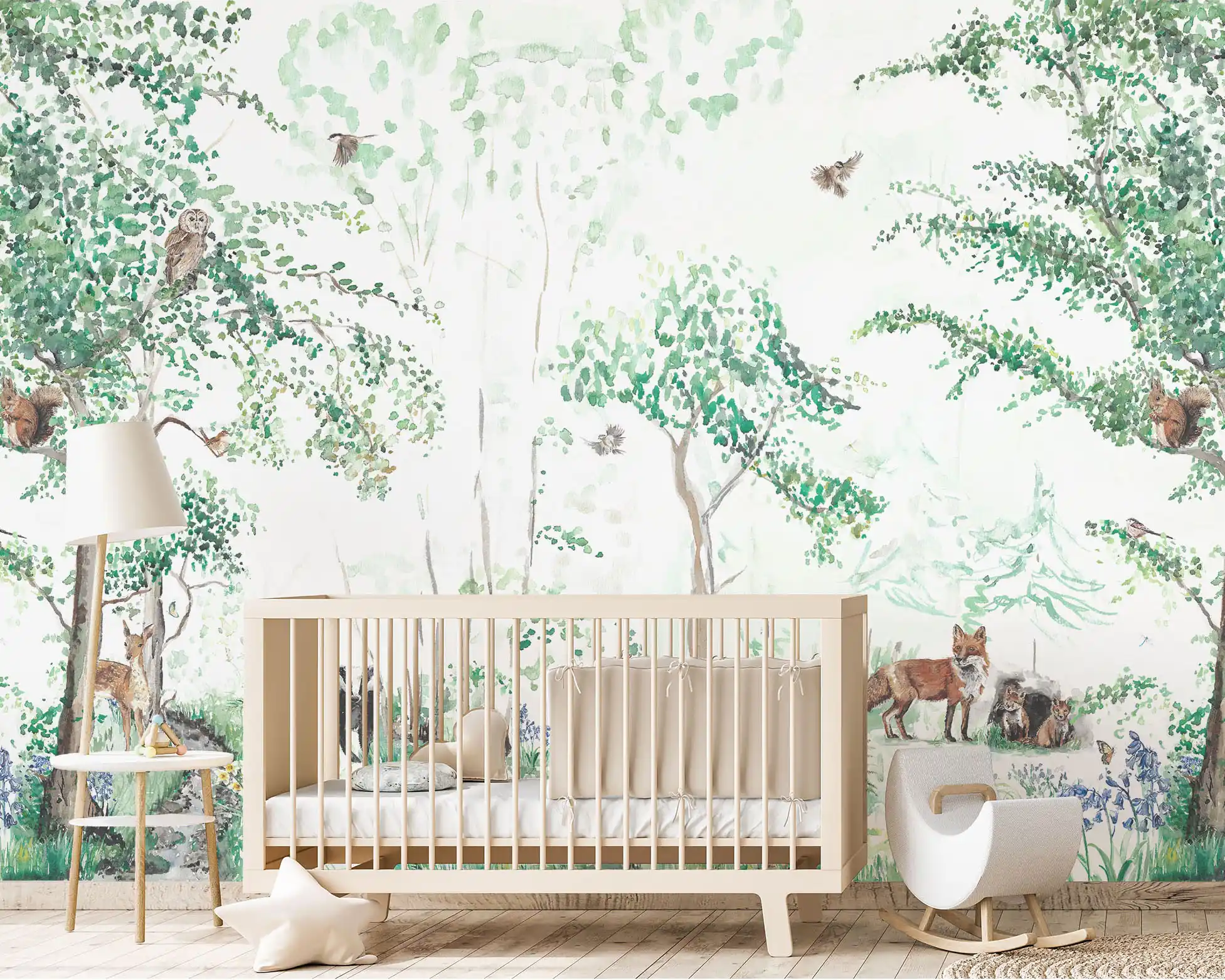 Woodland Animals<br> Mural Wallpaper